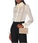 Маленький кожаный клатч Uptown Saint Laurent, бежевый 2110378