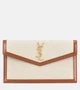 Холщовый клатч Uptown Saint Laurent, бежевый 2110318