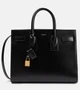 Маленькая кожаная сумка-тоут sac de jour Saint Laurent, черный 5982845