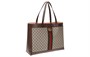 Сумка-шоппер GUCCI Ophidia из канваса с отделкой из кожи 27945519