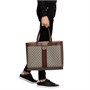 Сумка-шоппер GUCCI Ophidia из канваса с отделкой из кожи 27945519