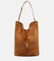 Сумка-ведро Niki Cassandre из замши Saint Laurent, Orange Caramel Cogn 25639556