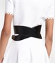 Кожаный ремень с вырезами Alaïa, черный 2113792