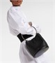Кожаная сумка-ведро Ring Medium Alaïa, нуар 25641353