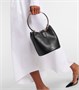 Кожаная сумка-ведро Ring Medium Alaïa, нуар 25641353