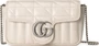 Мини-сумка Gucci GG Marmont белая 666593