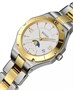 Женские часы-браслет Swiss Be Balmain Moonphase Diamond (1/20 ct. t.w.) из двухцветной нержавеющей стали, 33 мм 25219570