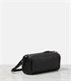 Мини лого кожаная сумка через плечо Prada, черный 25622132