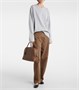 Индийская кожаная сумка-тоут среднего размера India 12 The Row, Dark Olive Ans 25632985