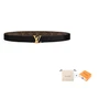 Женский ремень Louis Vuitton, черный/коричневый 10443824