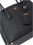 Сумка-тоут Prada Galleria из сафьяновой кожи, черный 11640711
