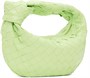 Зеленая мини-сумка Jodie Bottega Veneta, цвет Fennel/Gold 7692676