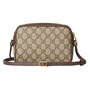 Мини-сумка на плечо Gucci Ophidia GG Super Mini, бежевая 21113785