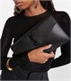 Кожаный клатч Uptown Saint Laurent, черный 2110340