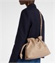 Средний кожаный клатч Flamenco Loewe, песочный 25641339