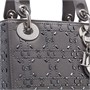 Сумка Lady Dior из сатина, миниатюрная женская серая 26469960