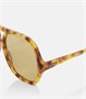 Авиаторские солнцезащитные очки с логотипом Chloé, Havana-Havana-Green 25622486