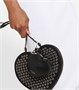 Кожаный кошелек для мелочи Le Cœur Mini Alaïa, черный 2115003