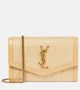 Кошелек Uptown из рафии на цепочке Saint Laurent, нейтральный 2110375