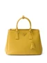 Большая кожаная сумка Prada Galleria, желтый 15672283