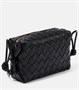 Мини-сумка через плечо из кожи с петлей Bottega Veneta, черный 2124917
