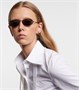 Первые овальные солнцезащитные очки Crystal Fendi, Shiny Ruthenium/Solid Smoke 25623711