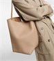 Парка большая кожаная сумка-тоут The Row, Dark Taupe Pld 25634975