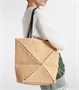 Сумка-тоут из рафии Paula's Ibiza Puzzle Fold Loewe, Natural 25641861