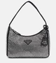 Декорированная атласная сумка Prada, Cristal 25633171