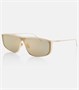 Солнцезащитные очки прямоугольной формы SL 605 Saint Laurent, золотой 2109870