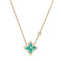 Подвеска Color Blossom BB Star, желтое золото, амазонит и бриллиант Louis Vuitton, золотой 22191976