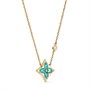 Подвеска Color Blossom BB Star, желтое золото, амазонит и бриллиант Louis Vuitton, золотой 22191976