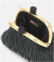 Кожаный клатч Miu Belle Mini с эффектом матрасного стежка Miu Miu, Smeraldo 25624800