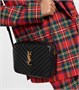 Кожаная сумка через плечо lou camera Saint Laurent, черный 5979504