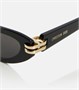 Солнцезащитные очки «кошачий глаз» c dior b1u Dior Eyewear, черный 5984302