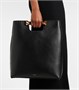 Кожаная сумка-тоут Bobine Alaïa, нуар 25641592