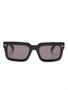 Off-White Eyewear солнцезащитные очки в квадратной оправе, черный 24568054