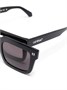 Off-White Eyewear солнцезащитные очки в квадратной оправе, черный 24568054