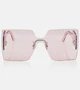 Квадратные солнцезащитные очки DiorClub M5U Dior Eyewear, розовый 2075865