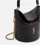 Кожаная сумка-ведро Gaby Saint Laurent, нуар 25641925