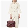 Кожаная сумка Bottega Veneta Ciao ciao с верхней ручкой, бордовый 25096257