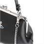 Кожаная сумка через плечо Vivienne Westwood черная 26494487