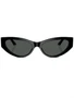 Versace Eyewear солнцезащитные очки в оправе 'кошачий глаз' с декором Medusa, черный 9975596