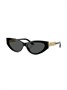 Versace Eyewear солнцезащитные очки в оправе 'кошачий глаз' с декором Medusa, черный 9975596