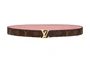 Женский кожаный ремень Louis Vuitton, темно-коричневый/розовый 11433428