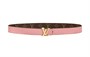 Женский кожаный ремень Louis Vuitton, темно-коричневый/розовый 11433428