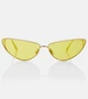 Солнцезащитные очки MissDior B1U в оправе «кошачий глаз» Dior Eyewear, желтый 2075975