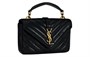 Колледж Кожаная Сумка Через Плечо, Мини Сумка Женская Черная SAINT LAURENT 26501519