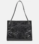 Сумка-шоппер niki из жатой кожи Saint Laurent, черный 5979306