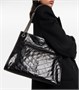 Сумка-шоппер niki из жатой кожи Saint Laurent, черный 5979306